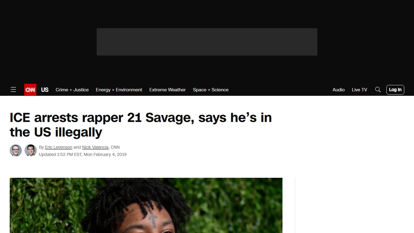 ICE arrests rapper 21 Savage, says he's in the US ... - CNN