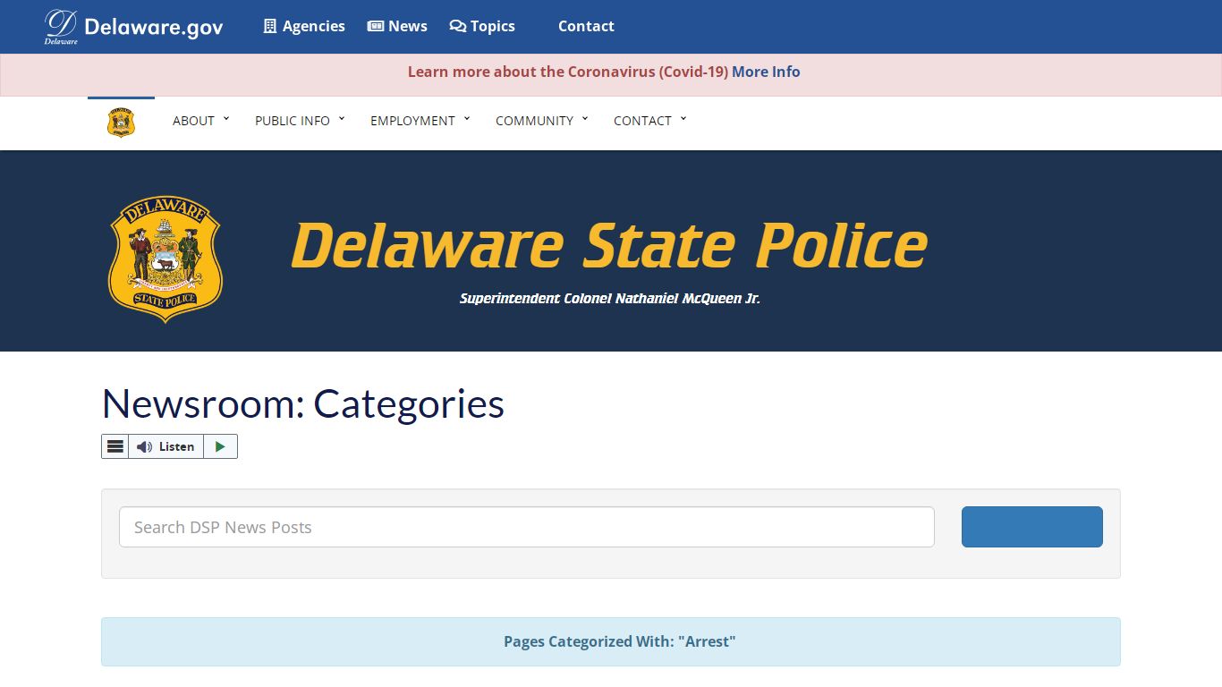 Arrest Archives - Delaware State Police